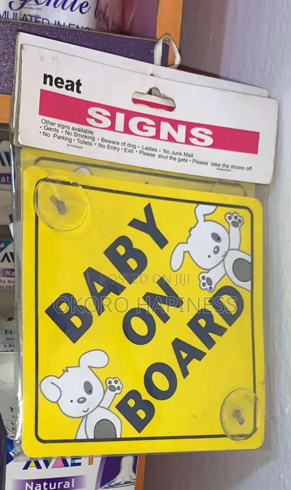 Car Baby on Board Sing