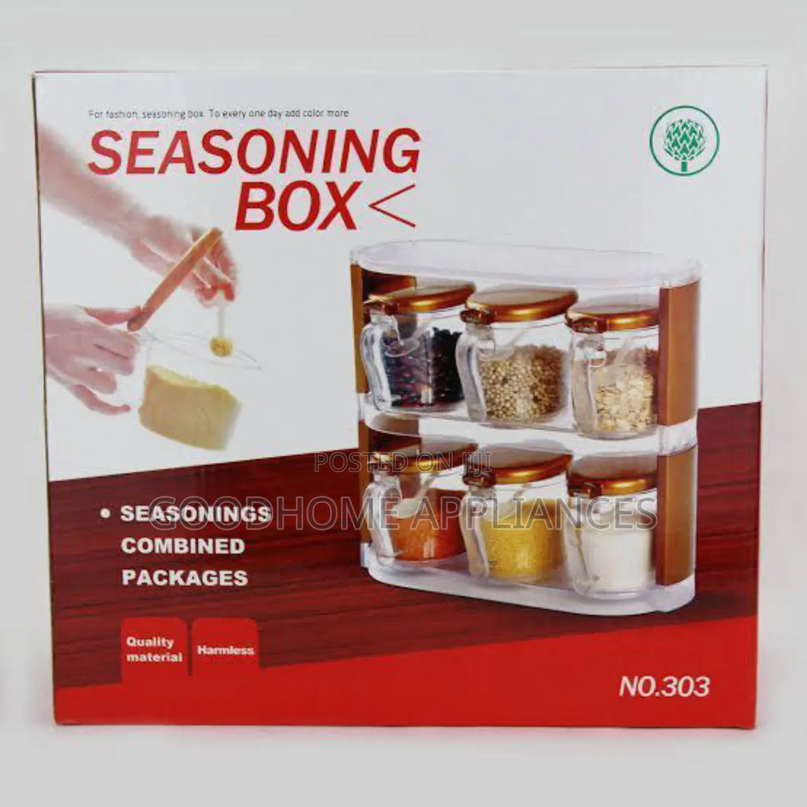 6pcs Seasoning Spice Containers in a Box