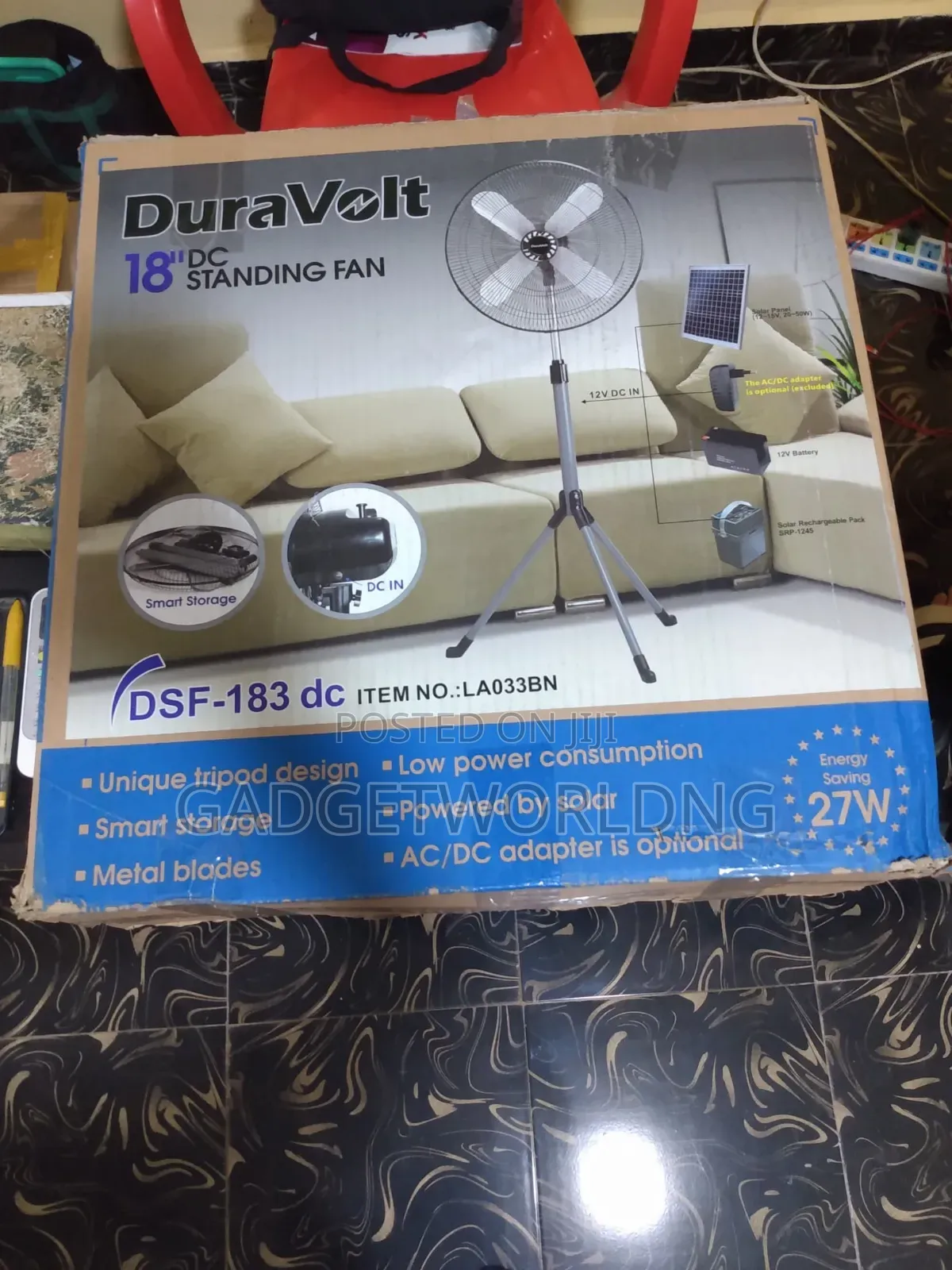 Duravolt DSF-183dc 18" Energy Saving Standing Fan