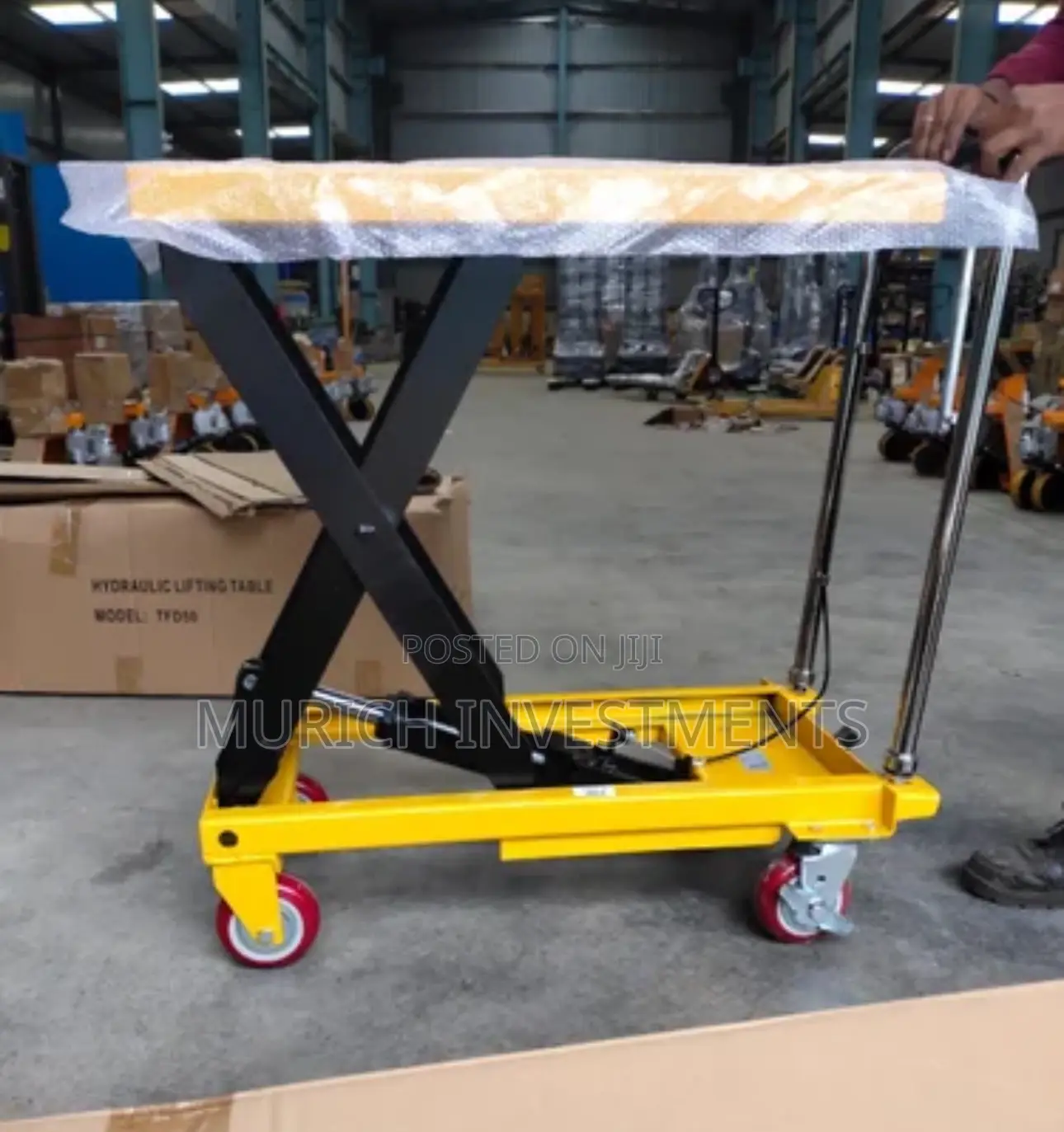 800kg Hydraulic Scissor Table Lift Truck (Height : 1000mm