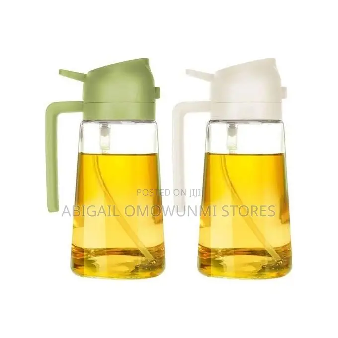 In-1 Glass Oil Bottle With Spray Large Capacity Soy