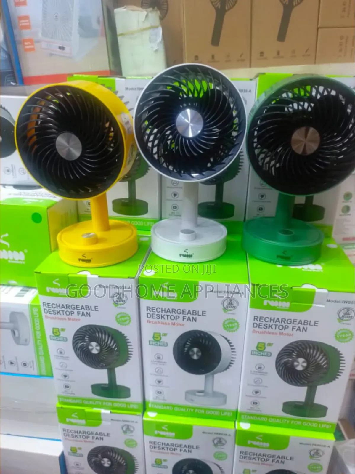 Rechargeable Desktop Fan