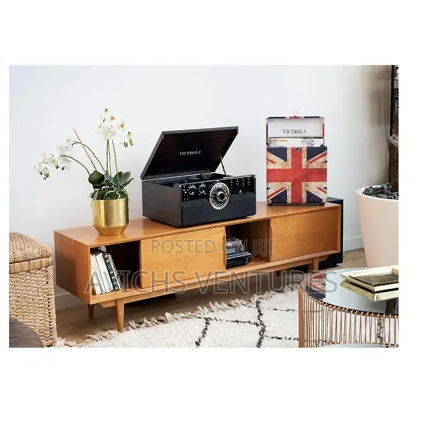 Empire 6-in-1 Bluetooth Record Player, 3-Speed Record Player