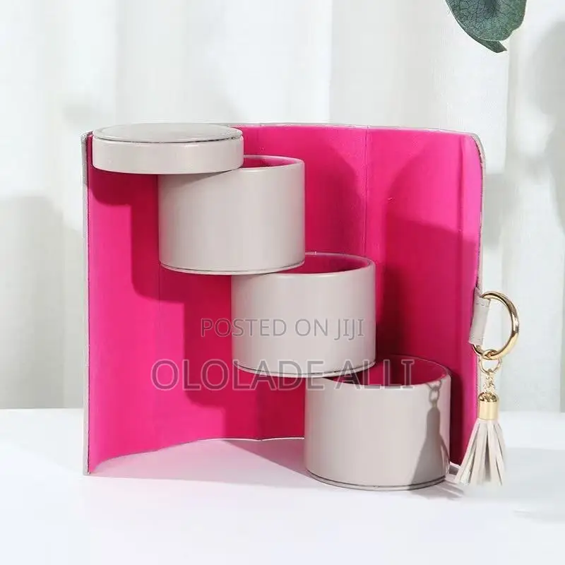 3 Layers Jewelry Flannel Storage Box Accessories