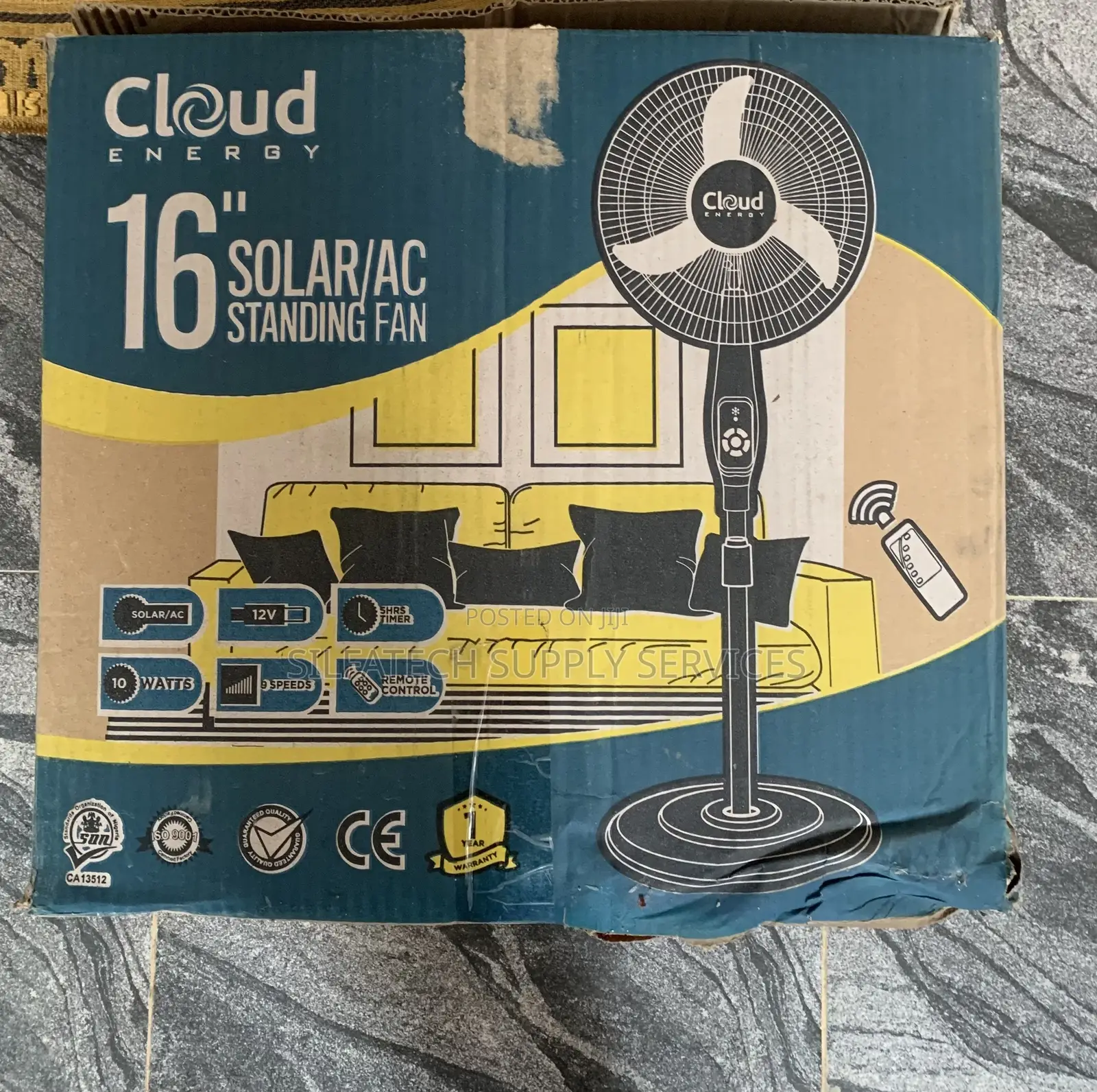 16inches Cloud Energy Solar Fan