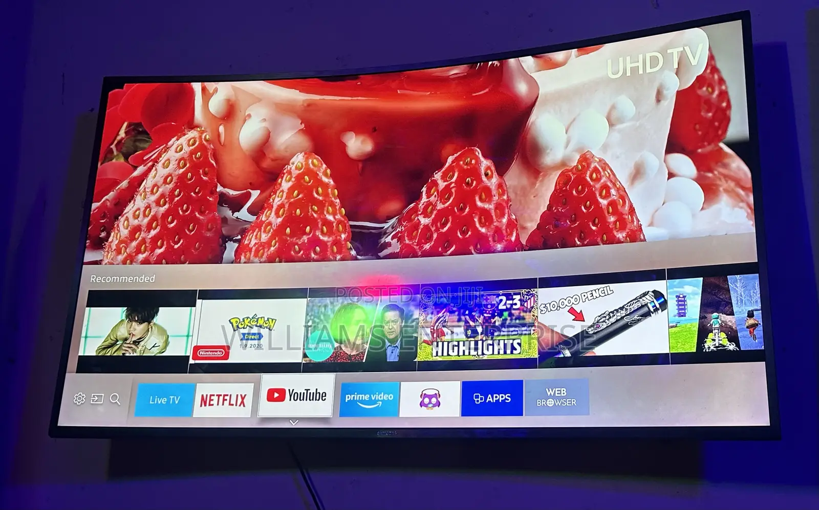 49 Inches Samsung Curved Smart Tv