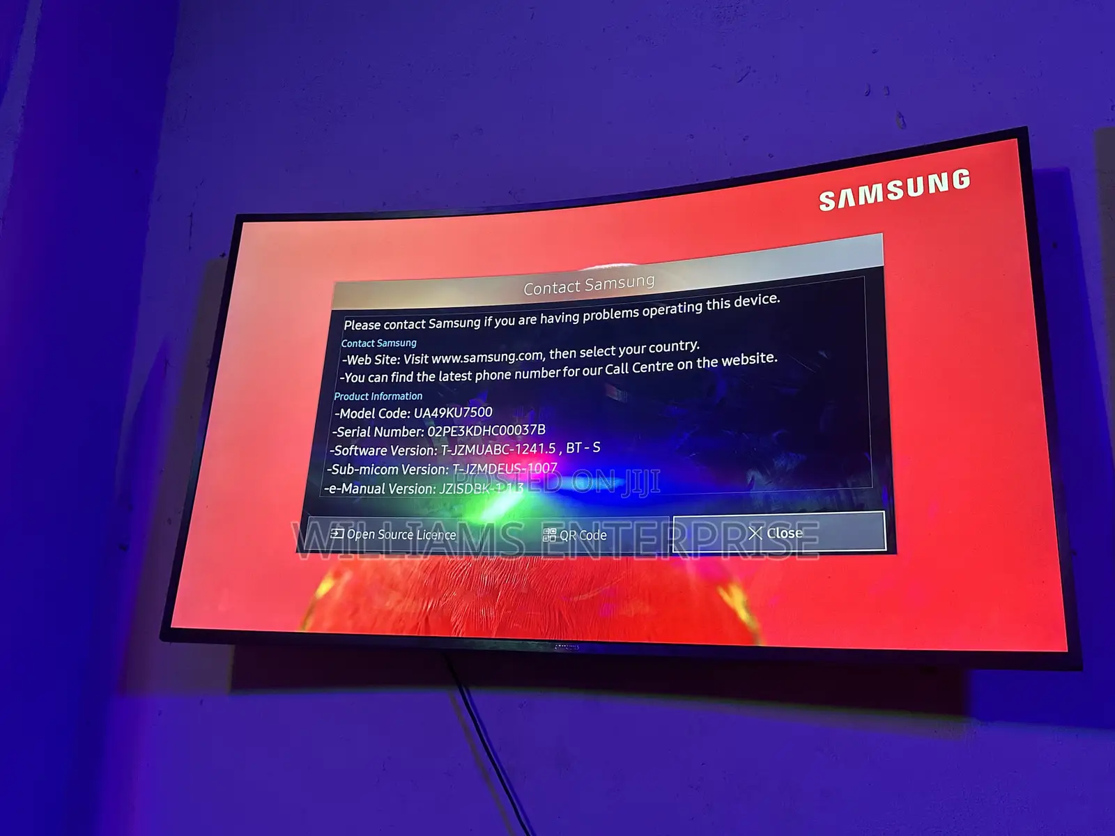49 Inches Samsung Curved Smart Tv