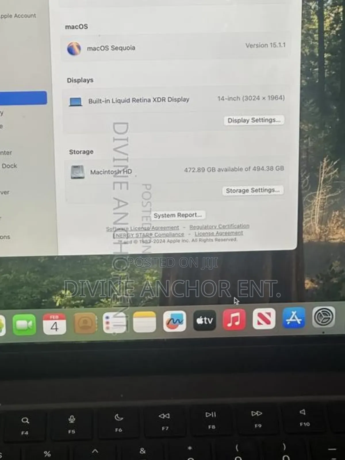 Laptop Apple MacBook Pro 2024 M4 14-inch 18GB Apple M3 Pro SSD 512GB