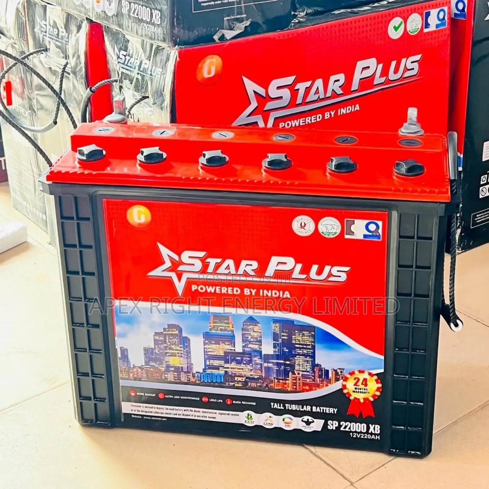 220ah Star Plus Tubular Battery 12volts