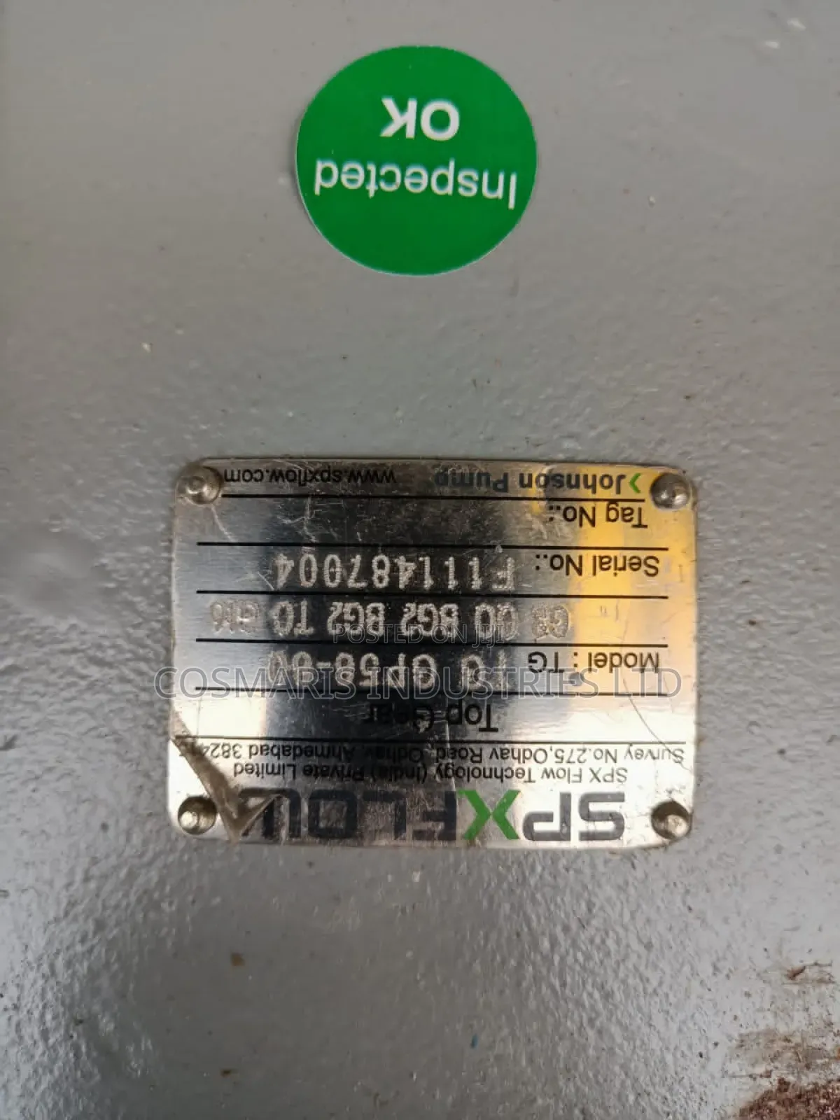 SPX Flow Gear Hot Oil Pump
