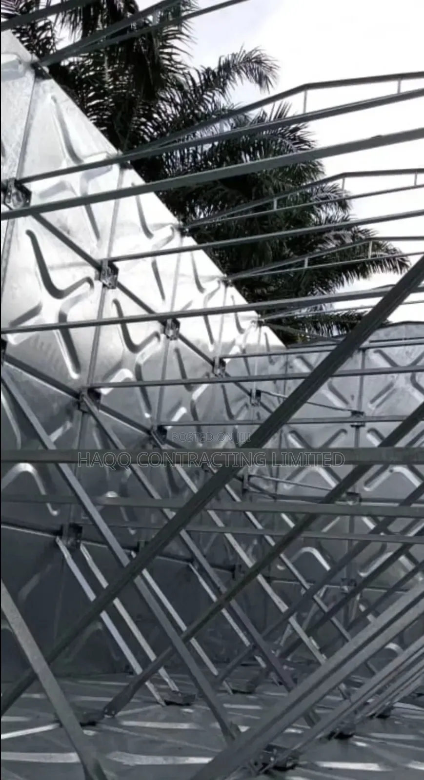 Large Galvanized Water Tank, 1200mm*1200mm Pressed Steel