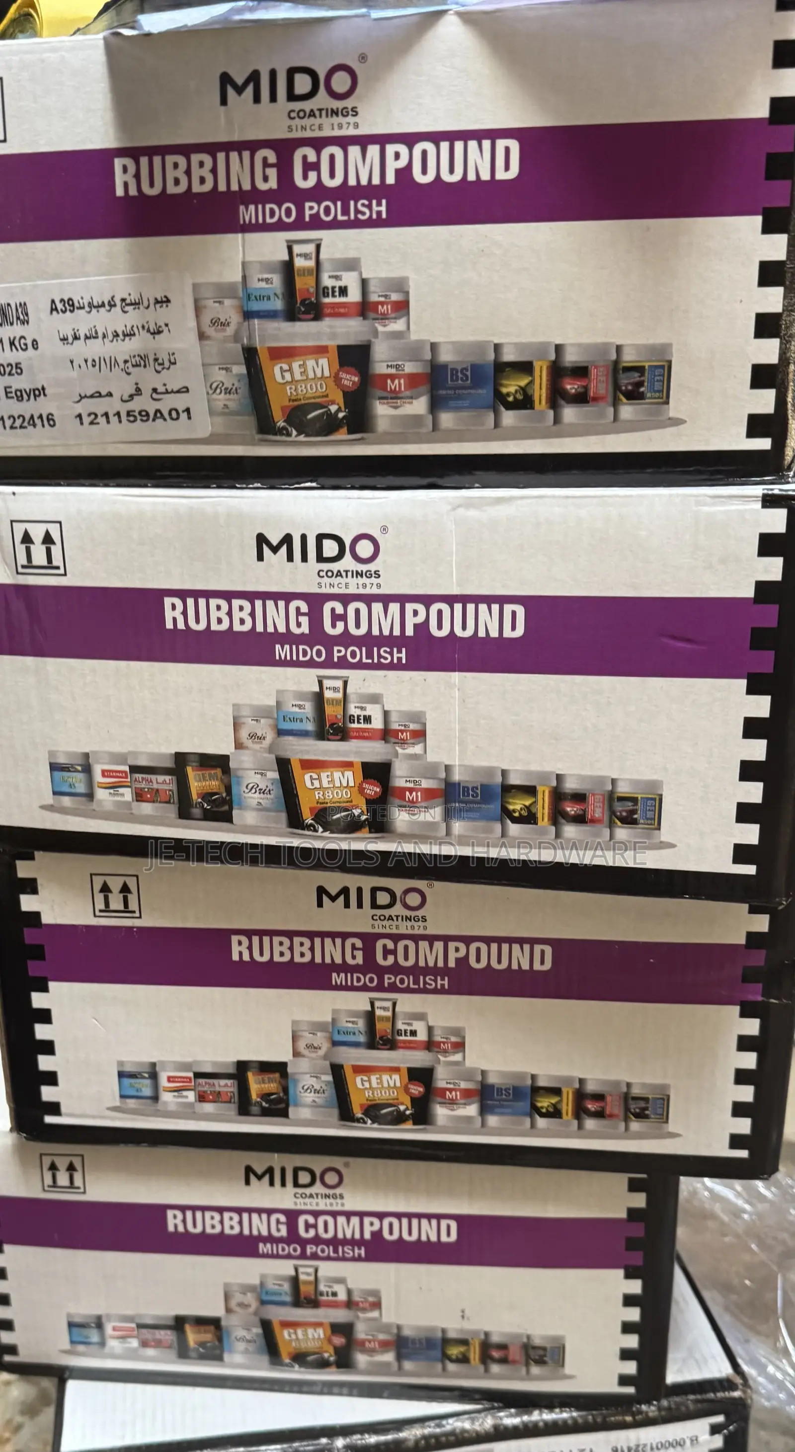 Carton of Mido Rubbing Compound 6pcs