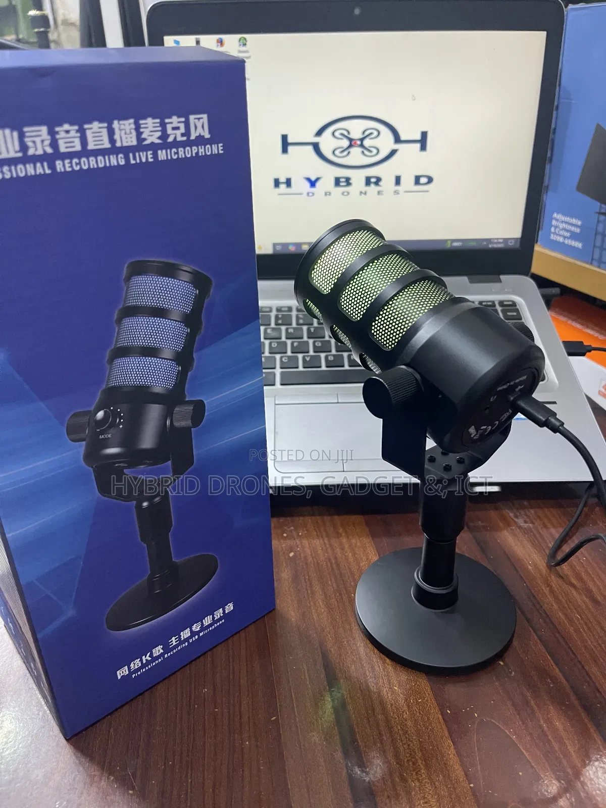 RGB M7 Gaming Microphone for Podcast, Streaming Voice Over
