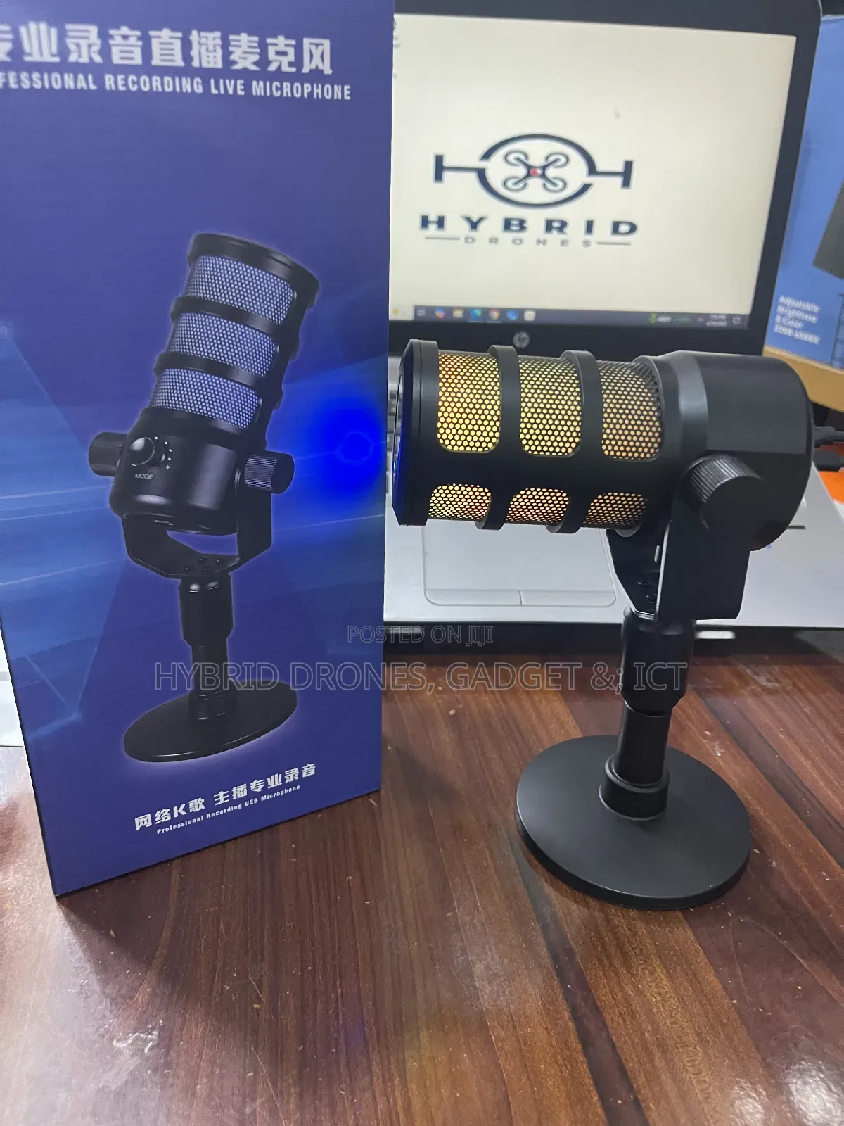 RGB M7 Gaming Microphone for Podcast, Streaming Voice Over