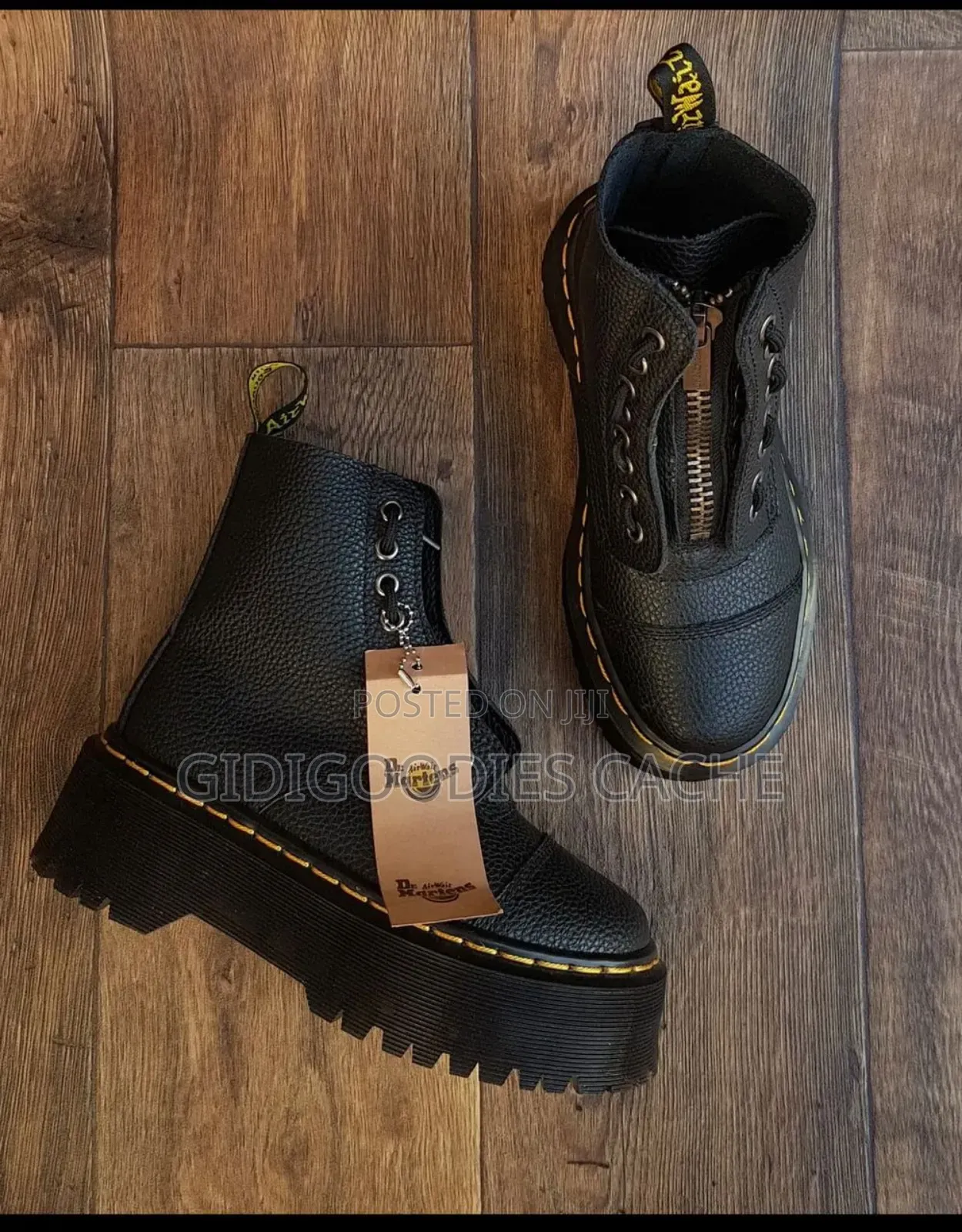 Dr Martens Zipper Lace-Up Boots