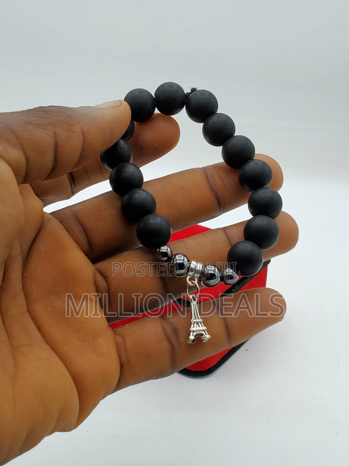 Ski Cool Trendy Men's Elastic Beaded Bracelet