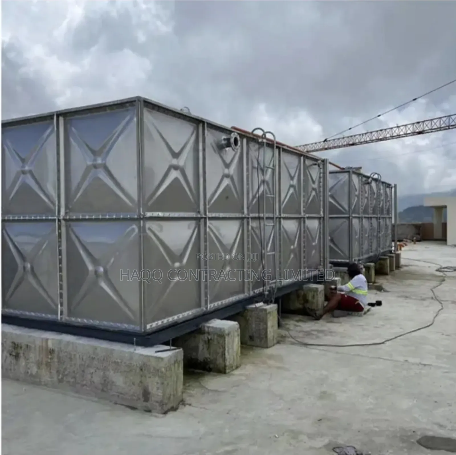 Top Quality Galvanized Braithwaite Pressed Steel Water Tank