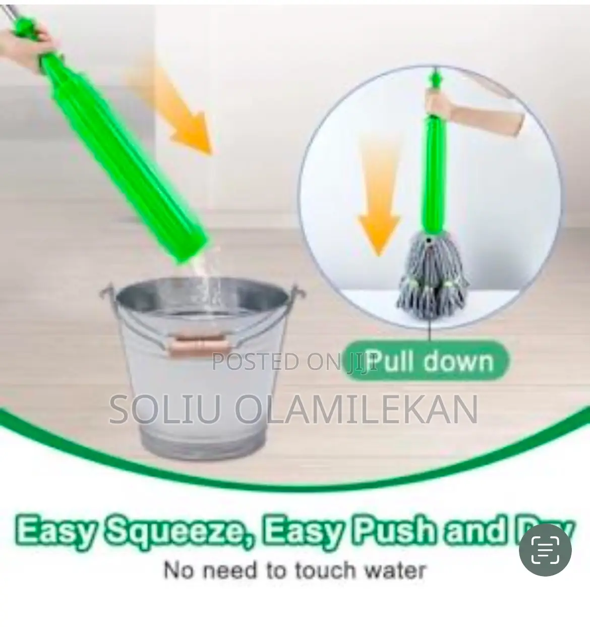 Hand Free Easy Use 360-Degree Cleaning Portable Mob
