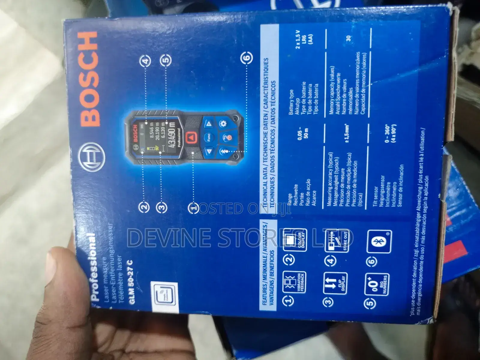 GLM 50-27c Bosch Laser Measure Tape