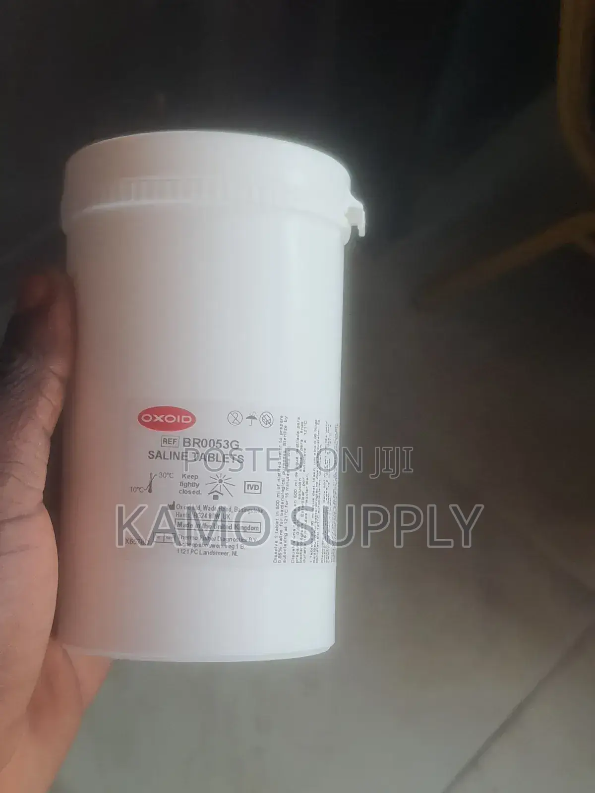 Oxoid Saline Tablets Br0053g 100tabs
