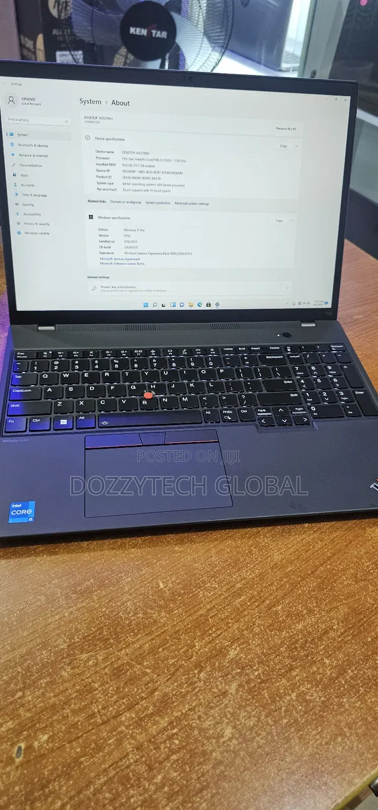 Laptop Lenovo Thinkpad T15 Gen1 16GB Intel Core I5 SSD 512GB