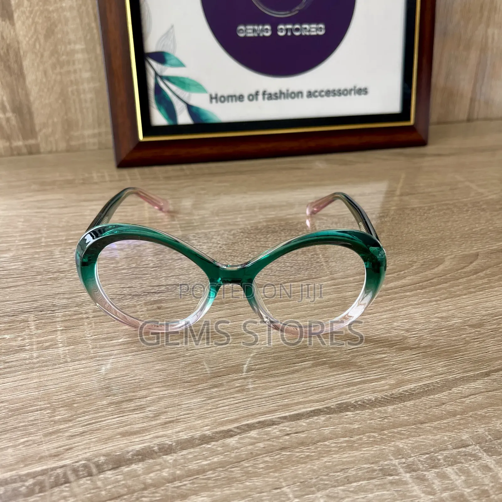 Trendy Round Cat-Eye Frame Blue Light Blocking Glasses