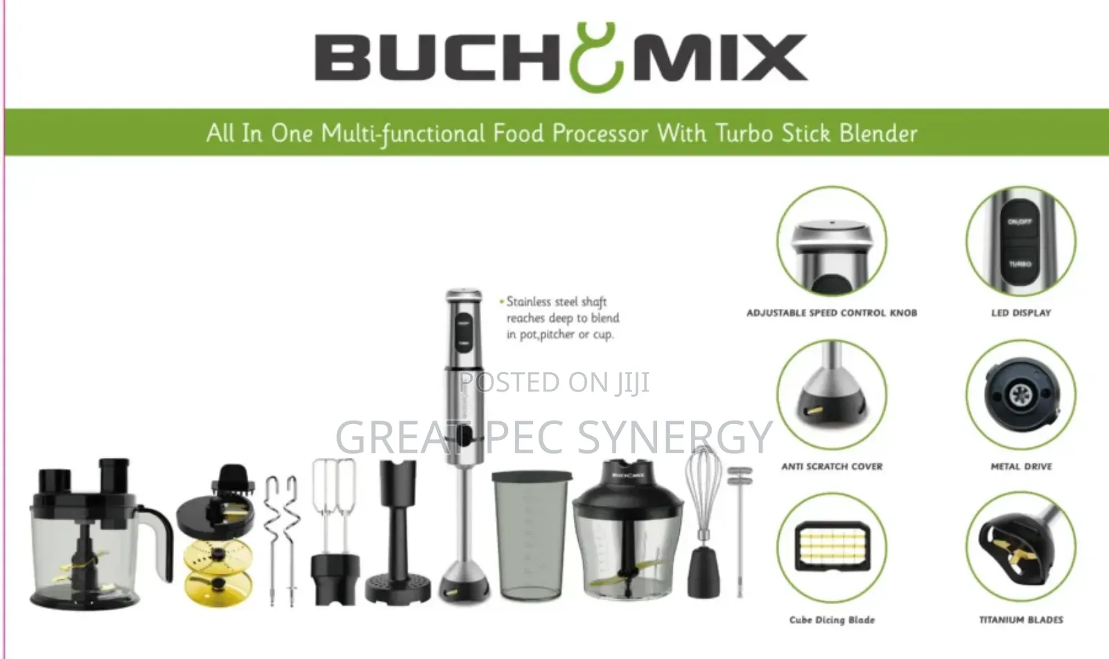 Buchymix 12 in 1 Multifunctional Food Processor