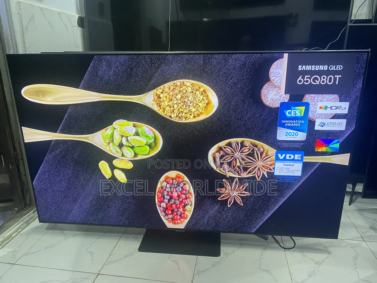 Samsung 65inches Qled 2020/21 Edition 65q80t Quantum HDR 16x