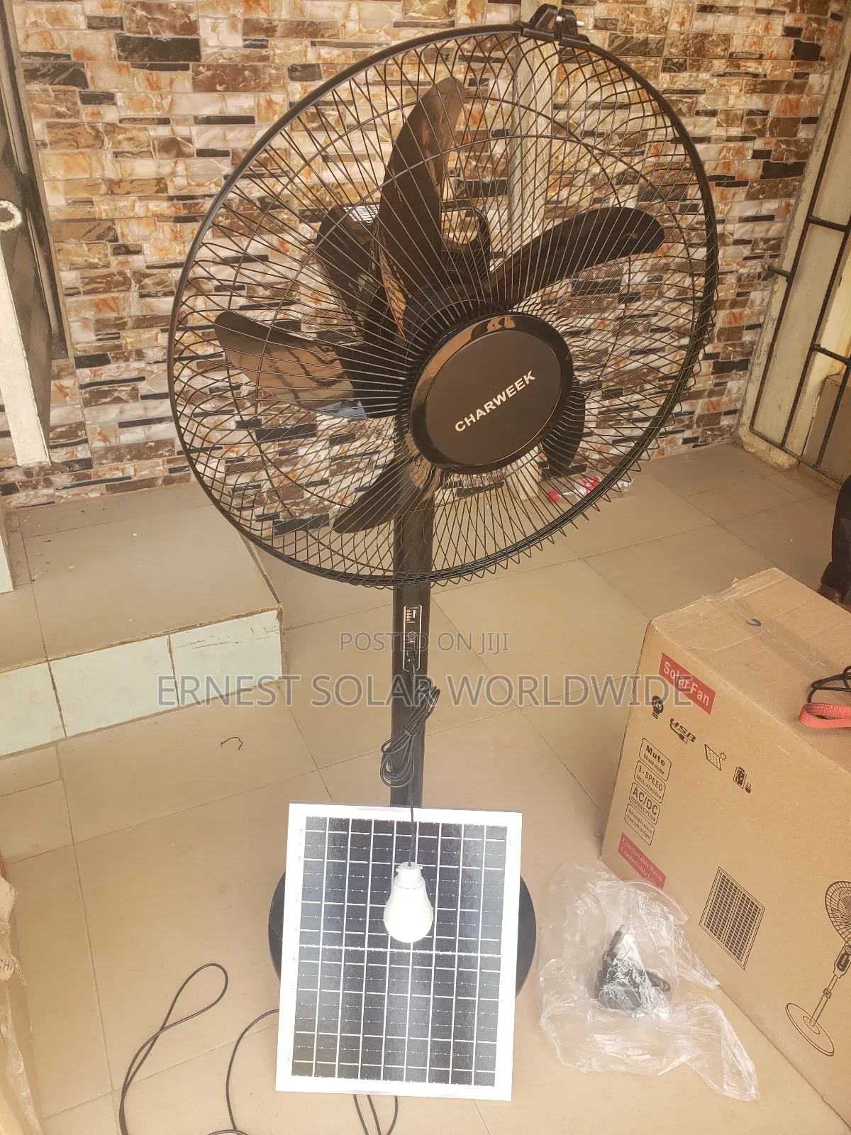 Solar Rechargeable Fan