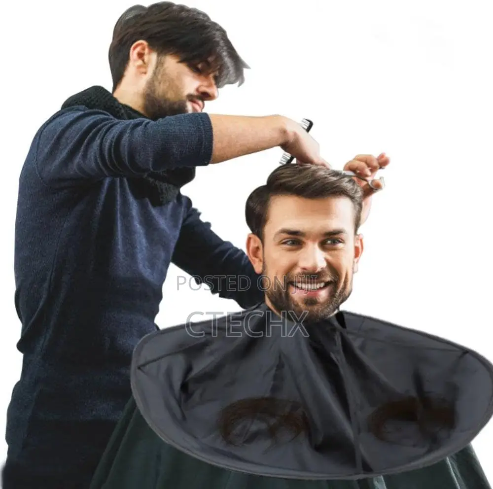Hair Cutting Cape Umbrella Cloak Hair Catcher For Adult