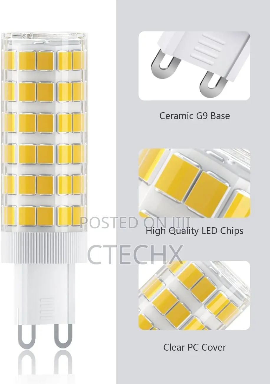 G9 Led Light Bulbs Warm White 7w 8 Packs