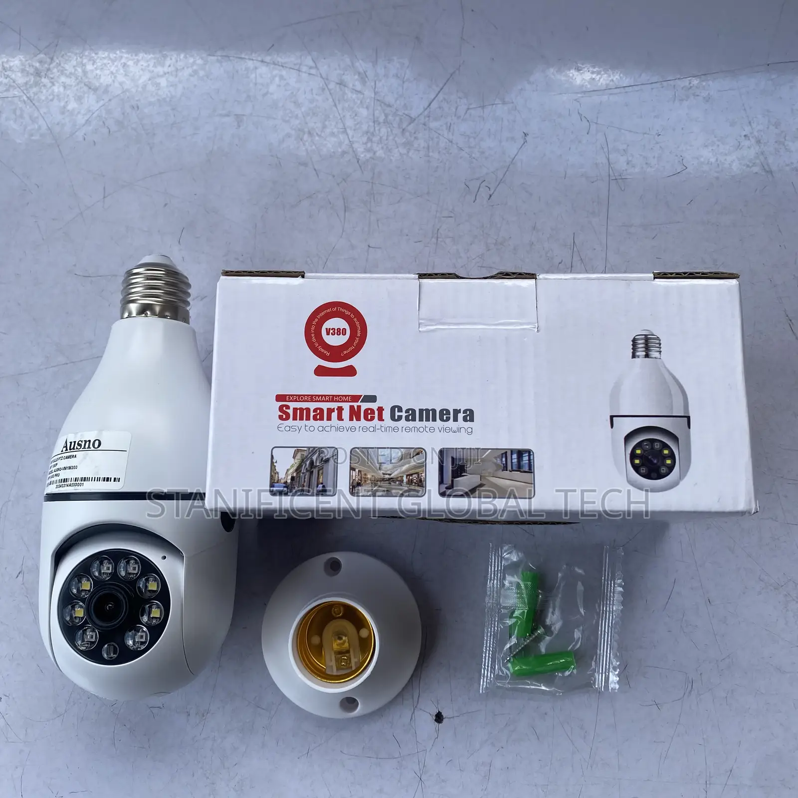 Standalone Wifi Ptz Light Bulb Camera (V380 App)