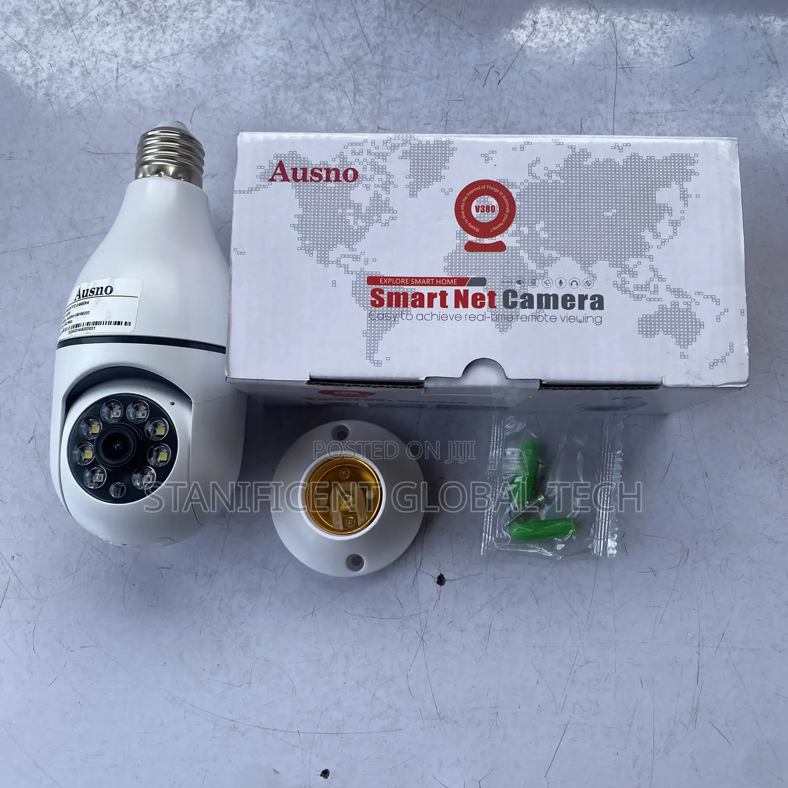 Standalone Wifi Ptz Light Bulb Camera (V380 App)