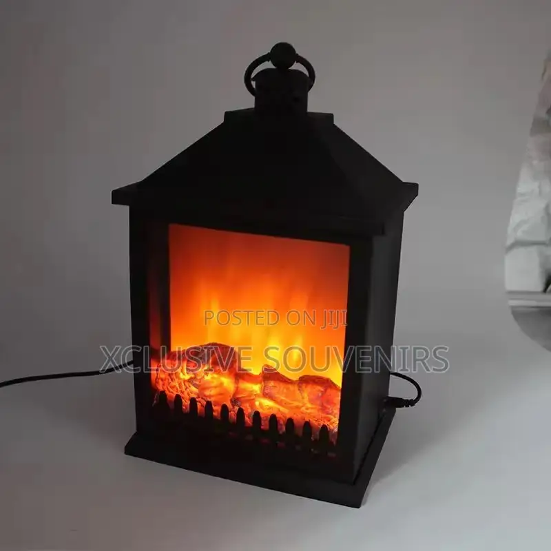 Decorative Led Simulation Fireplace Light Lamp Nordic Style