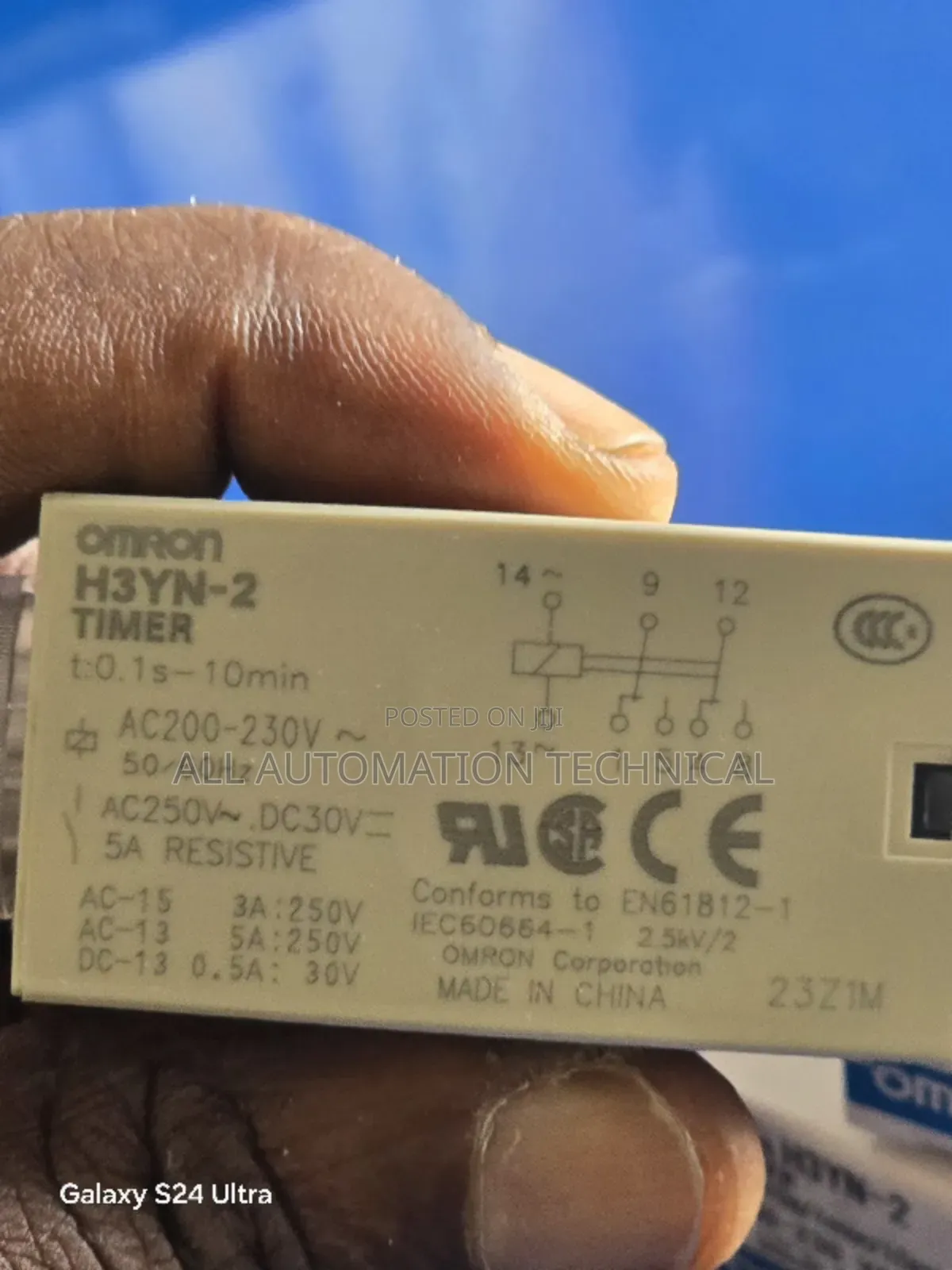 Omron Solid State Timer H3yn - 2 Ac 200- 230 V