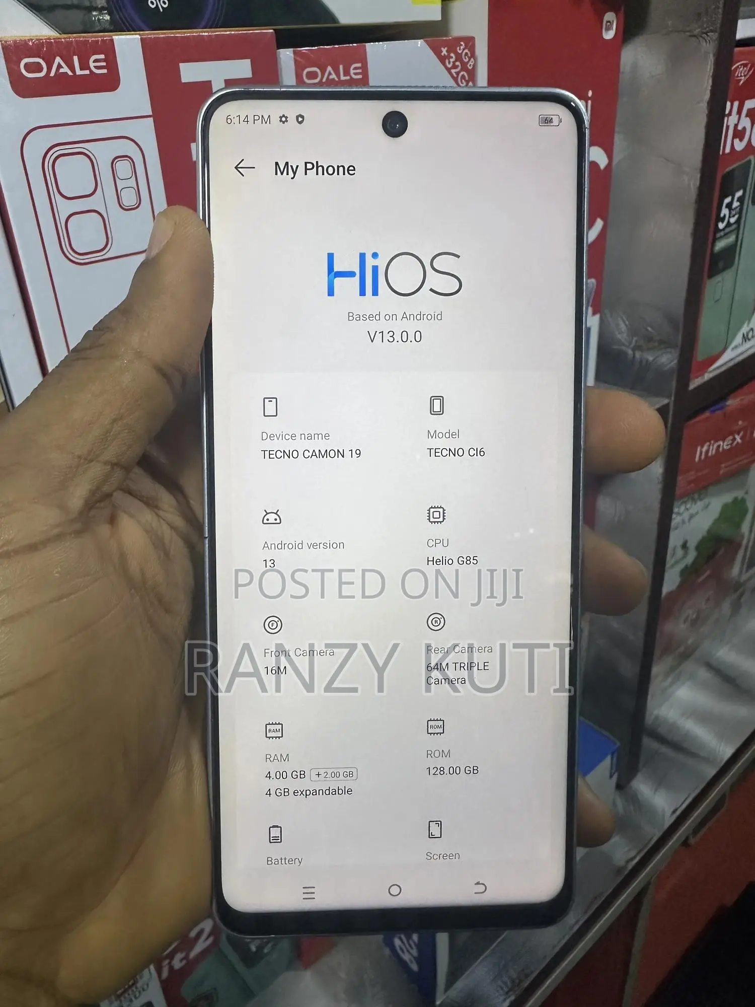 Tecno Camon 19 128 GB Blue