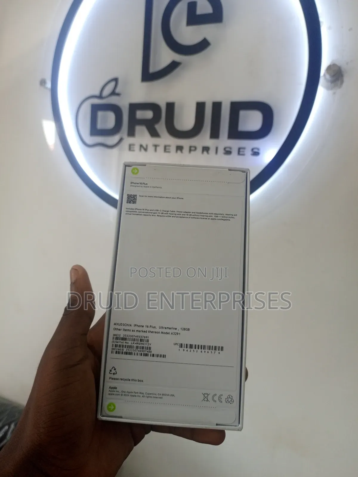 New Apple iPhone 16 Plus 256 GB Blue