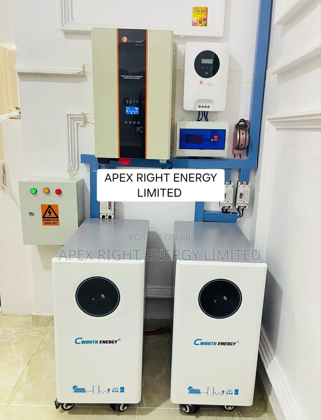 10kva Felicity Inverter+30kwh Lithium Cworth+21pcs-680watts