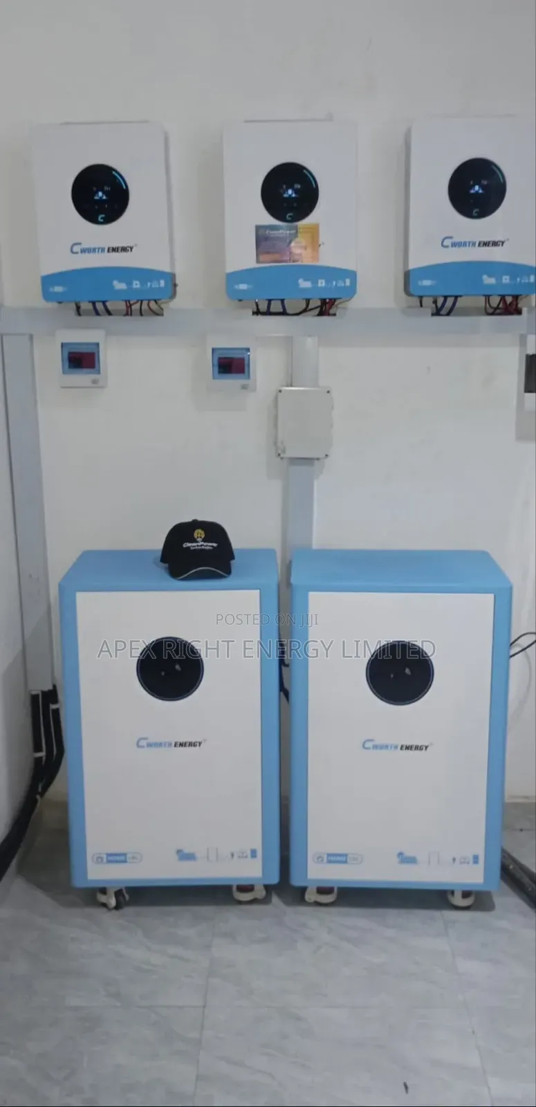 36kva Cworth Inverter Hybrid+40kwh Lithium+36pcs-680w Panels