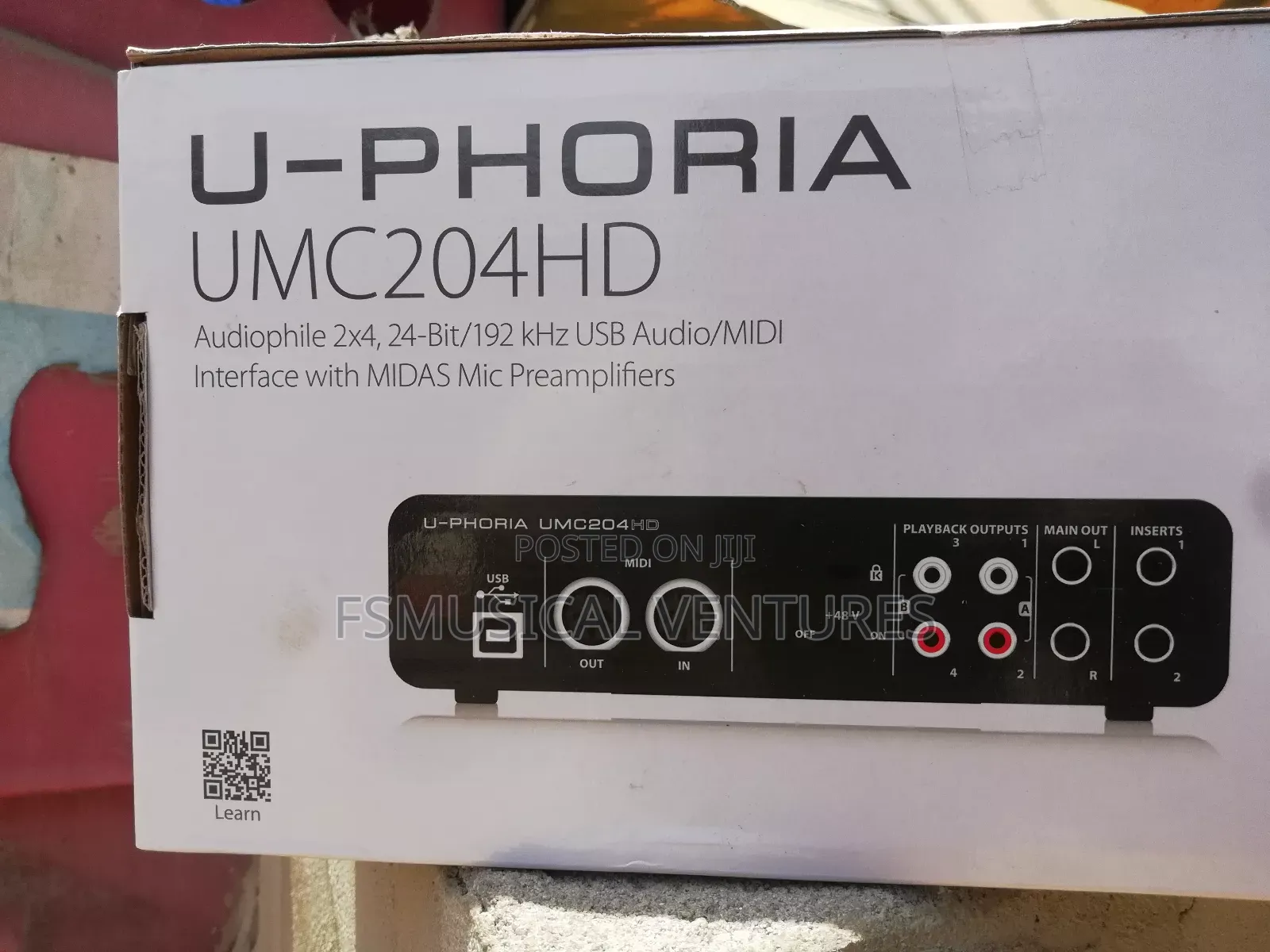Behringer U-Phoria Umc204hd Soundcard