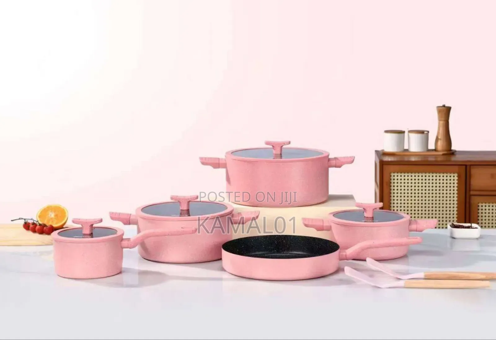 Quality 9 Piece Non-Stick Granite Pot Set