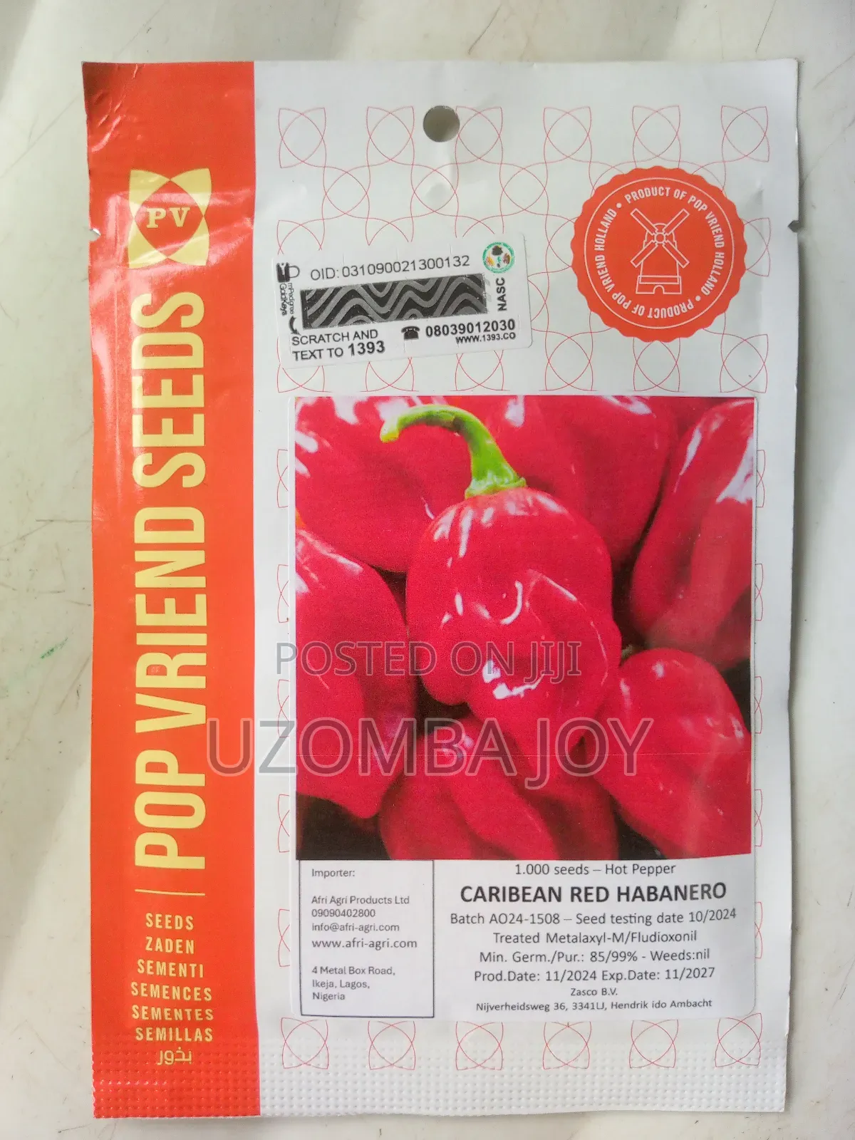 Caribbean Red Habanero (Hot Pepper)
