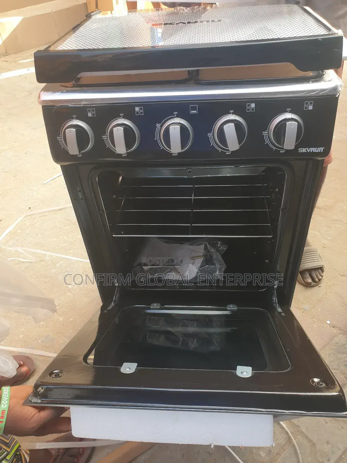 Skyrun 50*50 4 Burner Gas Cooker With Oven | GCS-4g/K