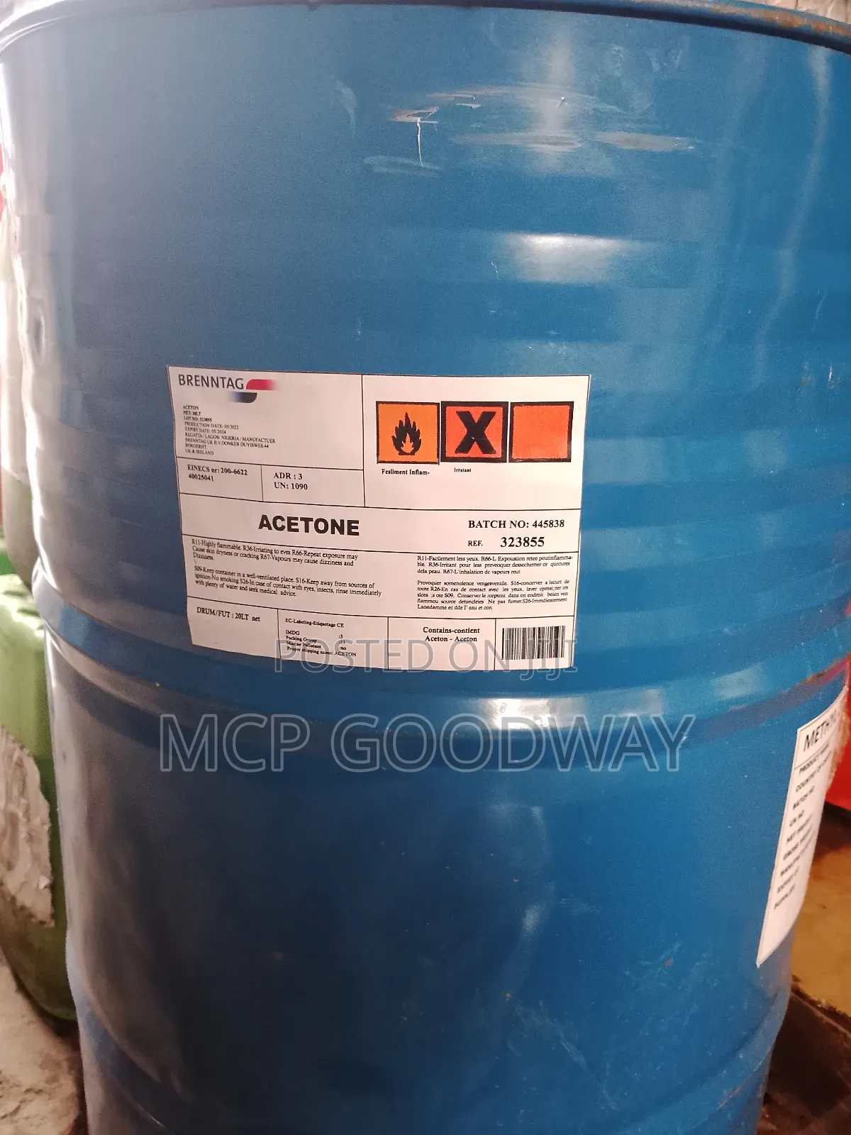 Acetone Brenntag Solvent Cleaner