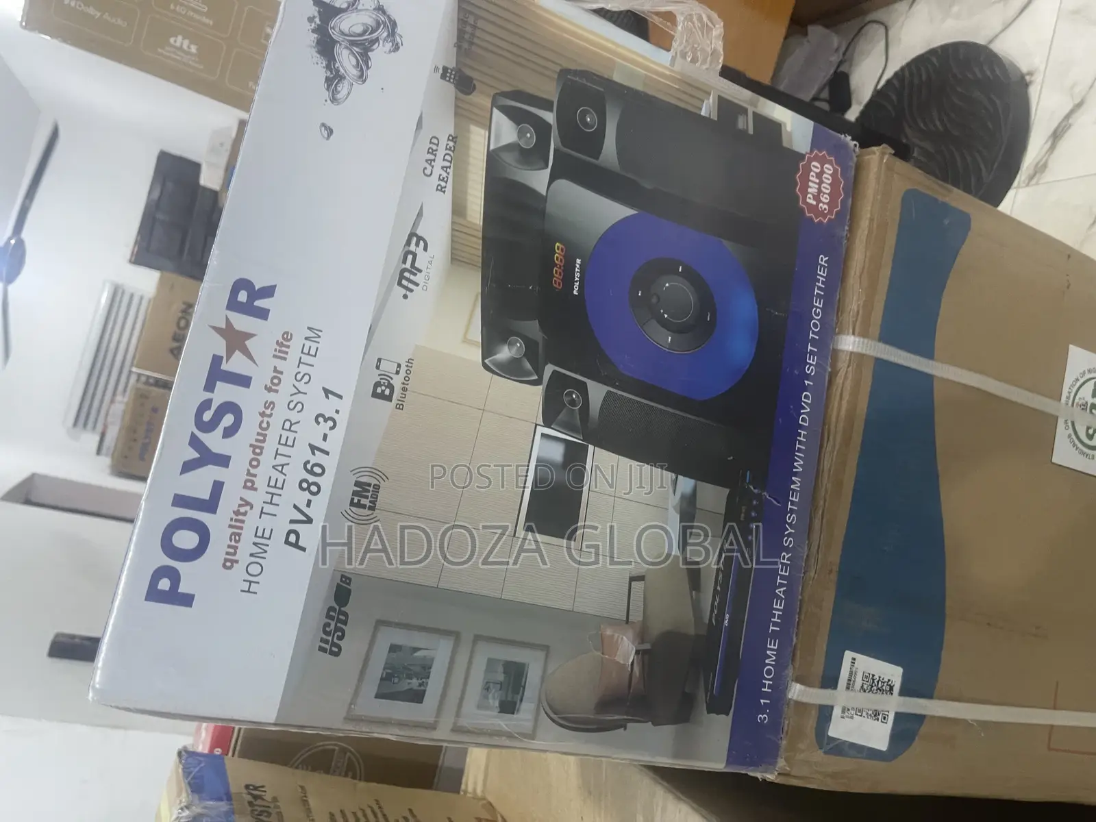 Polystar 3.1 Channel Sound System With Subwoofer
