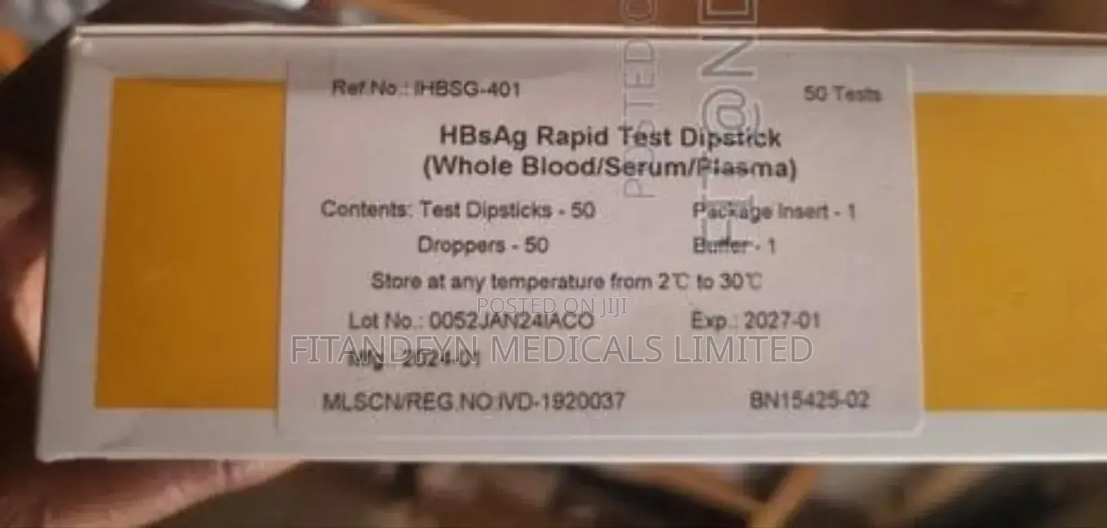 Justchek Hbsag Test Kit