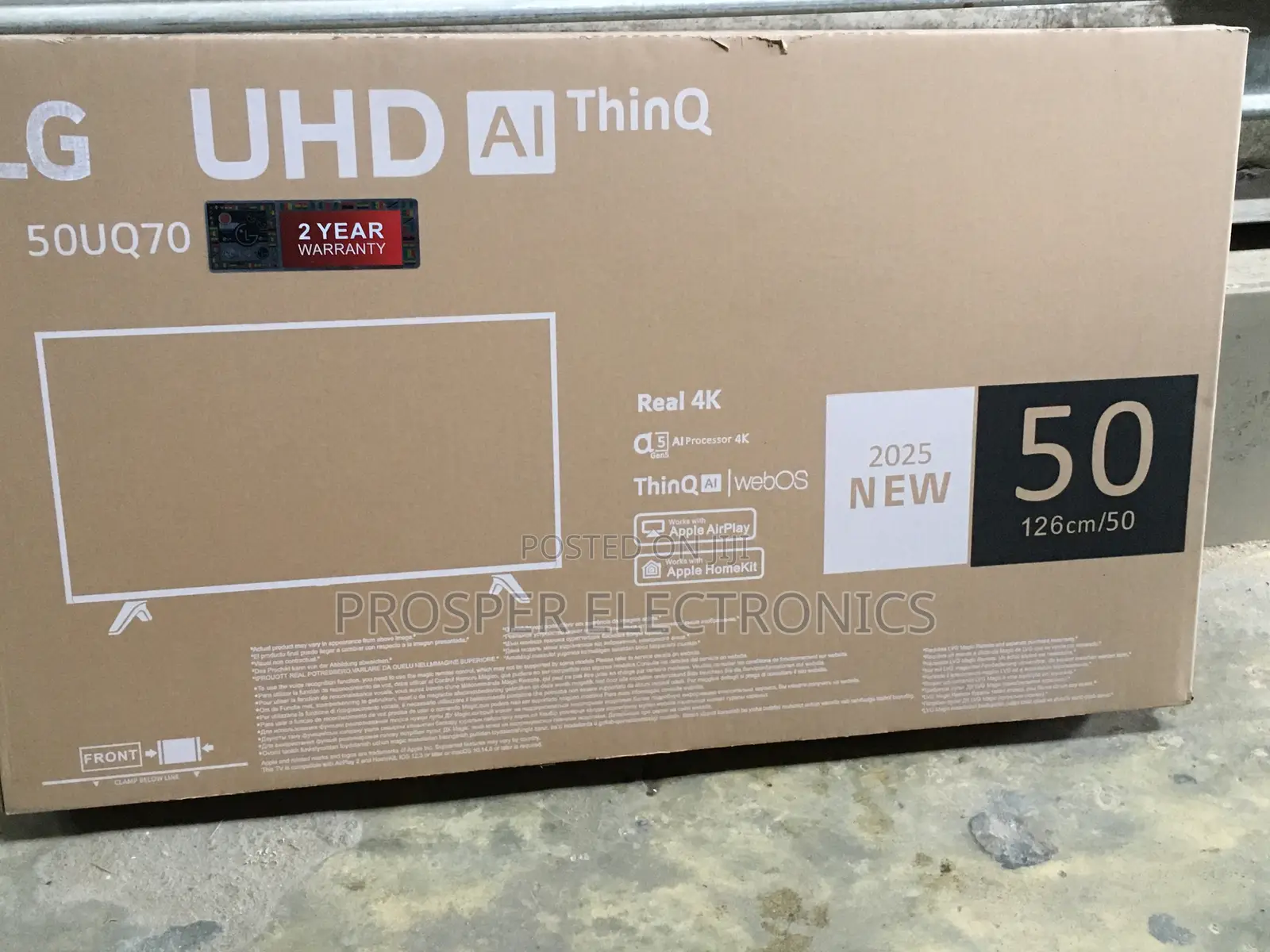 L-G Smart Television 50 Inches in Stock
