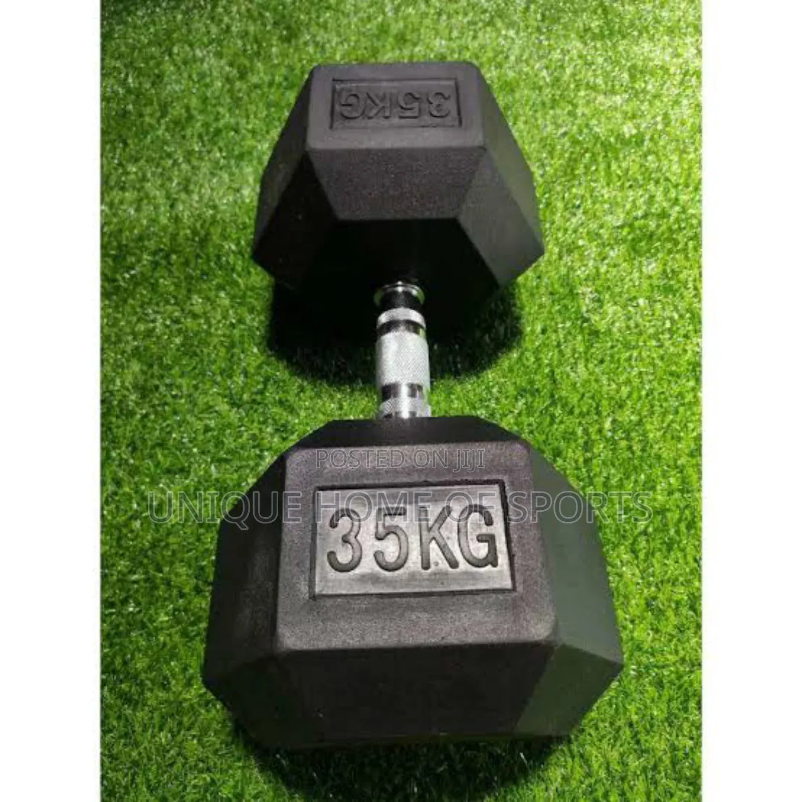 A Pair Of 35kg Hex Dumbells
