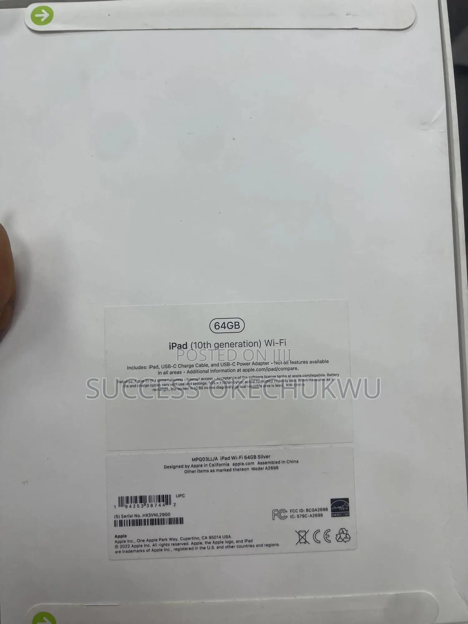 New Apple iPad 10.2 (2021) 64 GB Gray