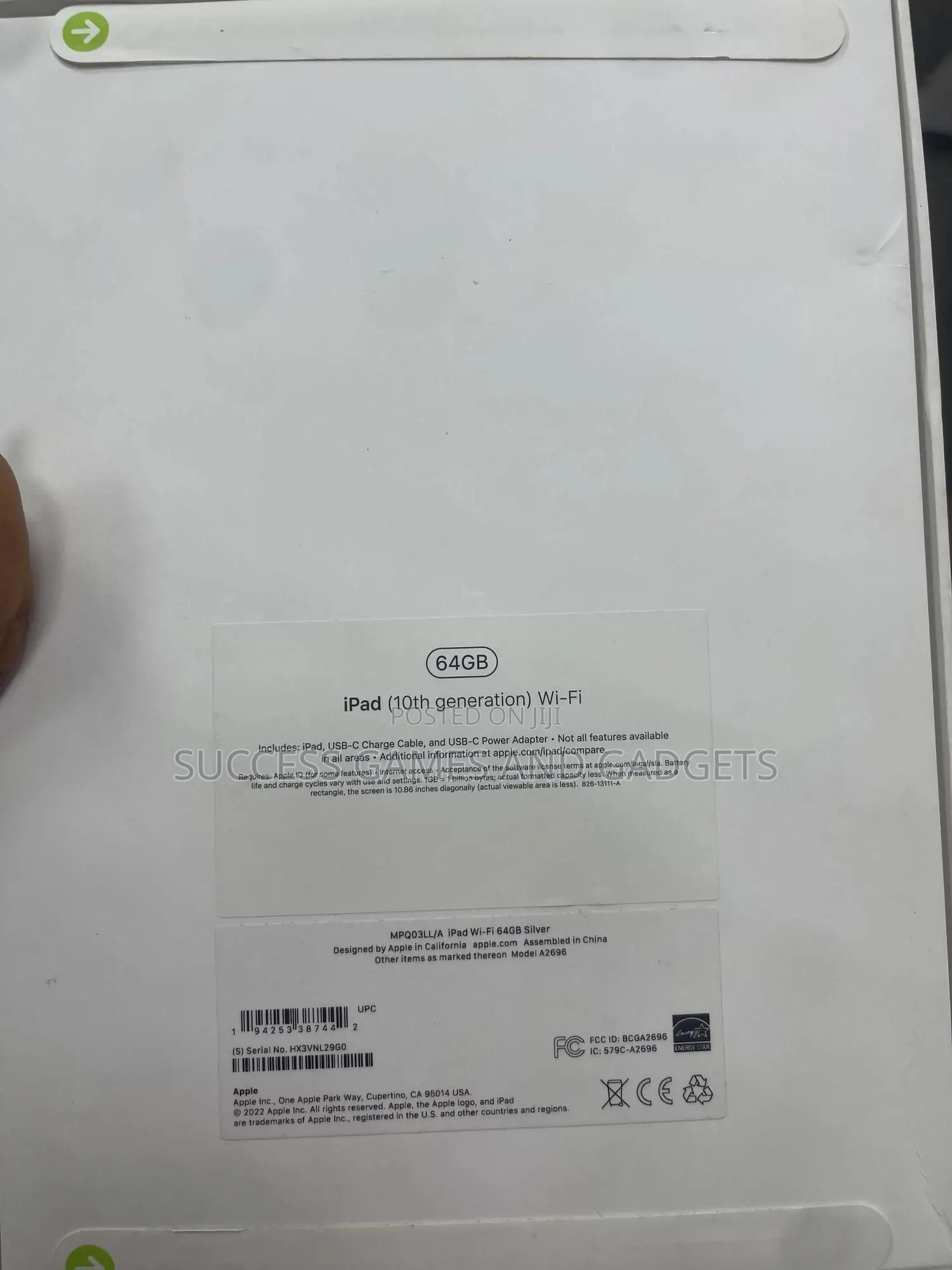 New Apple iPad 10.2 (2021) 64 GB Gray